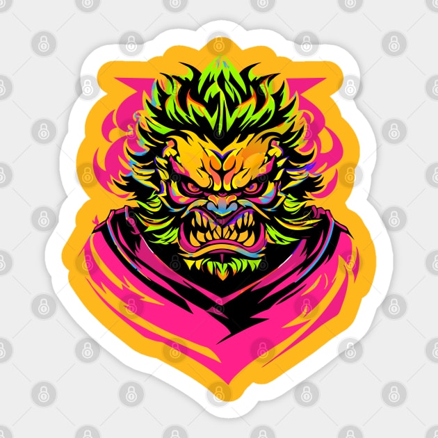 Crazy Monster Sticker by KDCreativeDesign